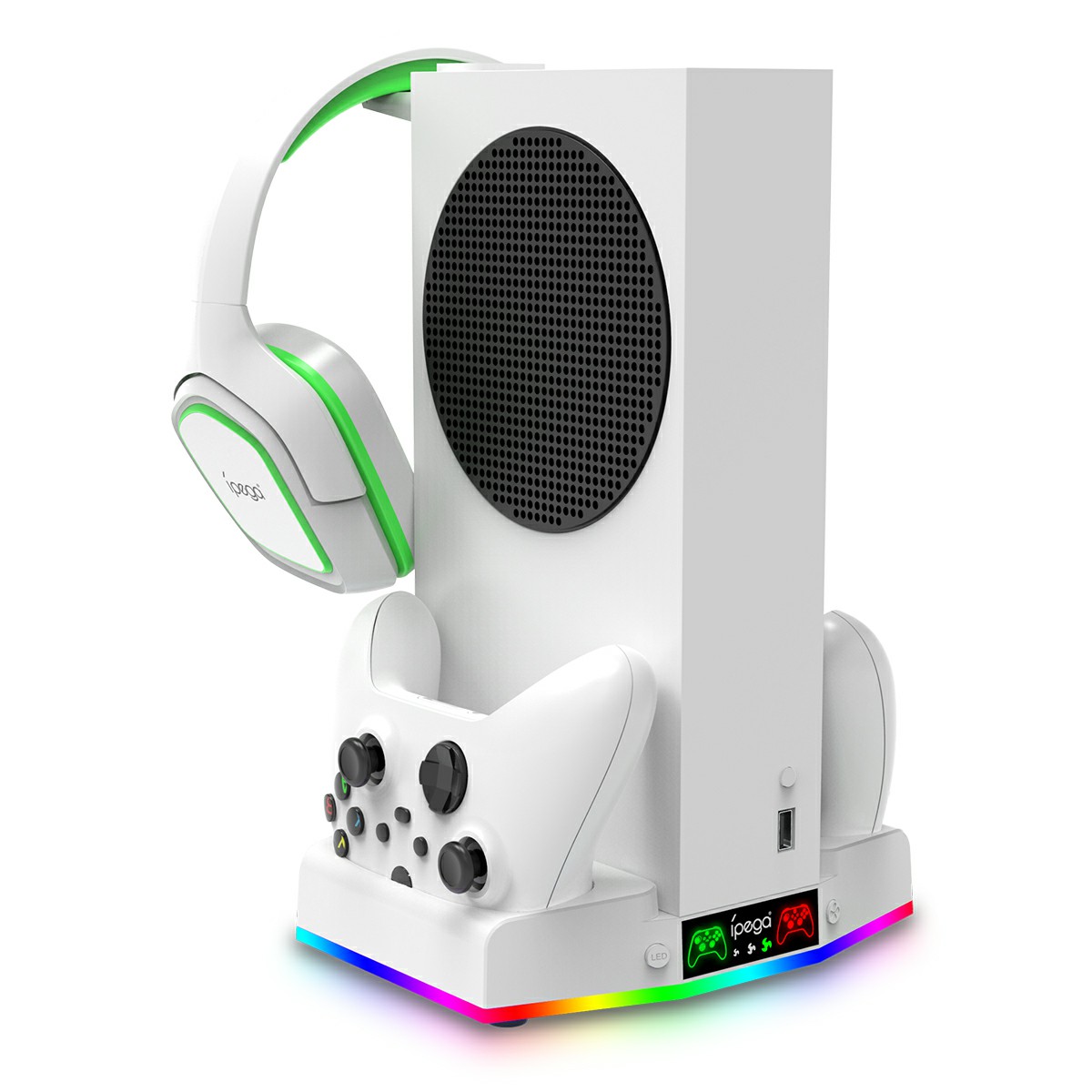 PG-XBS011B/D multifunctional base fan with light